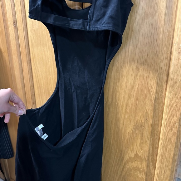 Open Back Black Dress - Picture 3 of 5